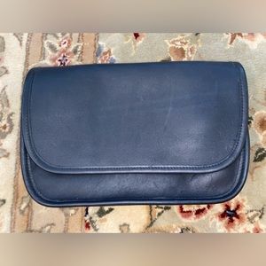 Vintage Coach Ritchie Navy Leather Purse Crossbody Bag 9937